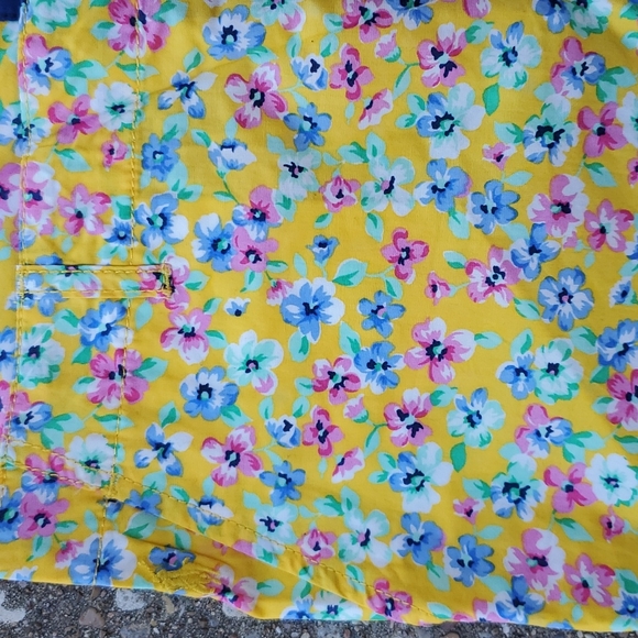 Polo Ralph Lauren Spring Yellow Flower Shorts Girls 14 - Picture 2 of 6